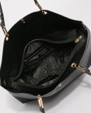 Black Annabel Large Tote Bag