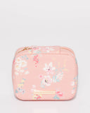 Pink Floral Jewel Organiser Case
