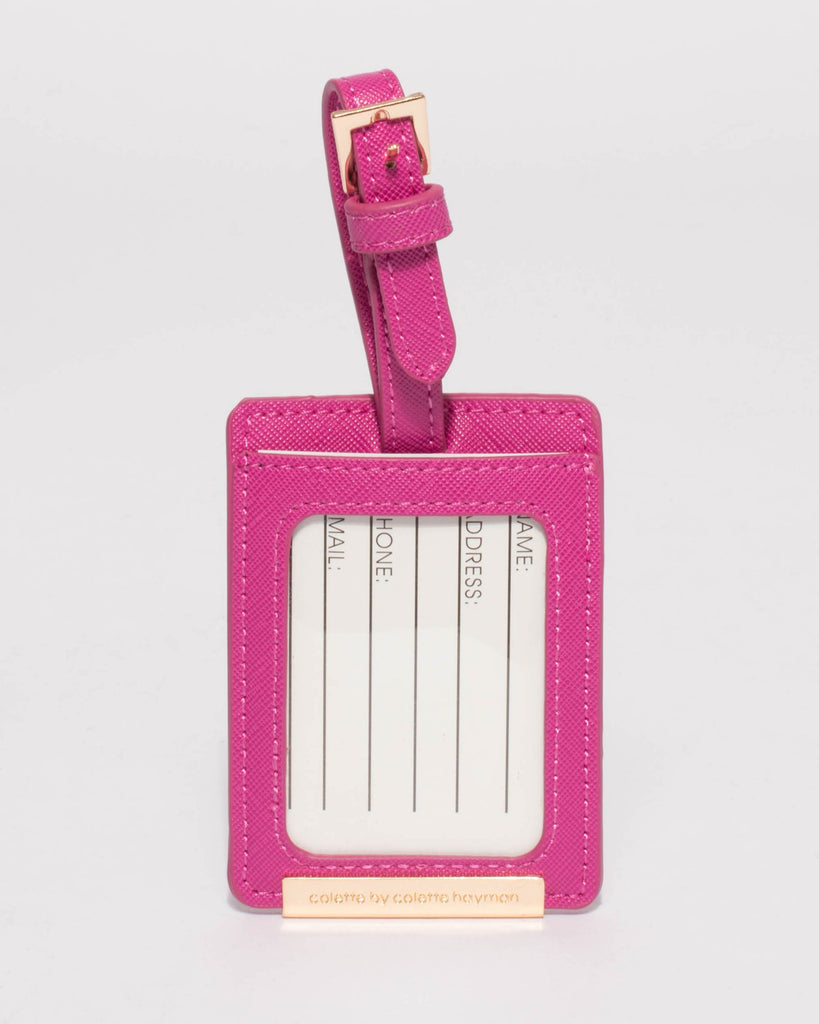Fushia Vaycay Luggage Tag