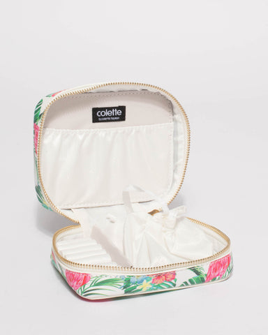 Multi Colour Flamingo Jewel Organiser Case