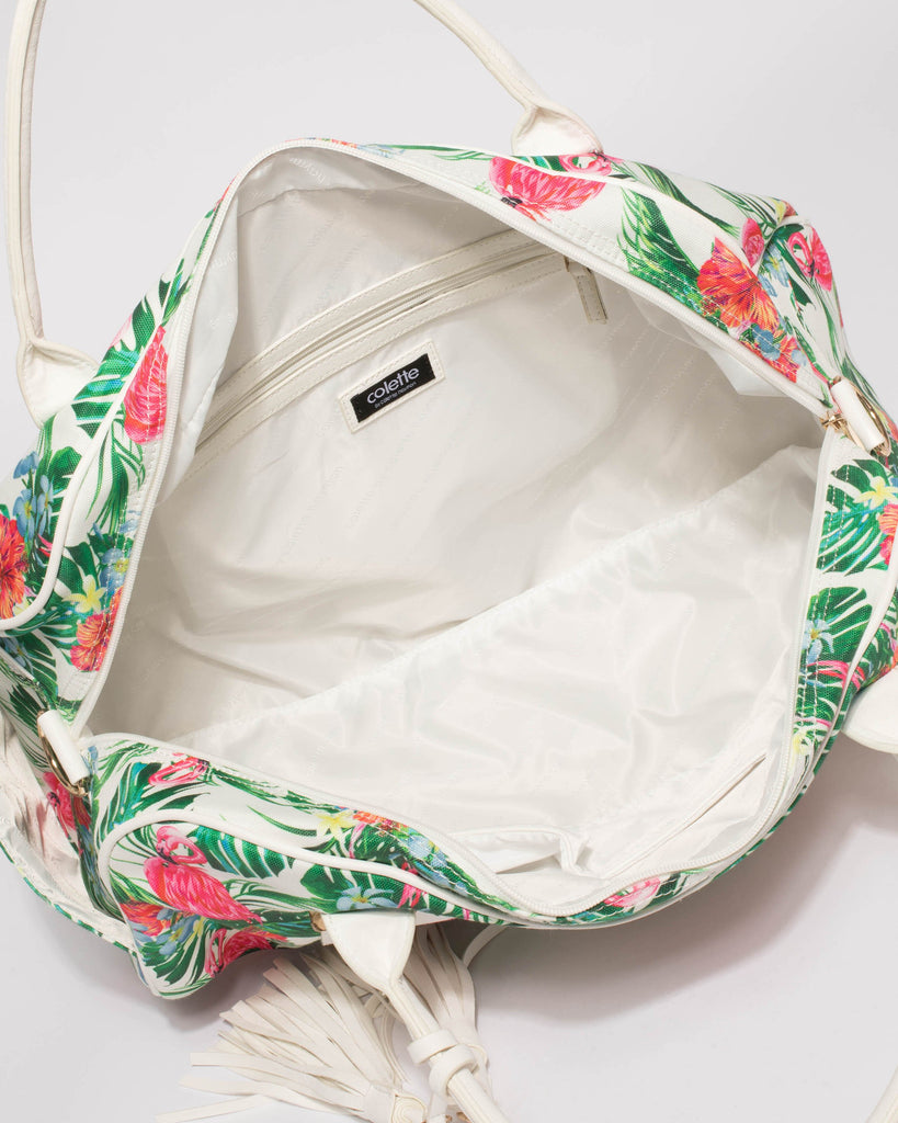 Multi Colour Abby Tassel Weekender Bag