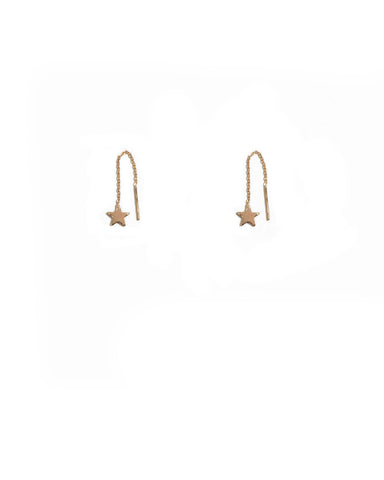 Gold Plated Mini Star Earrings