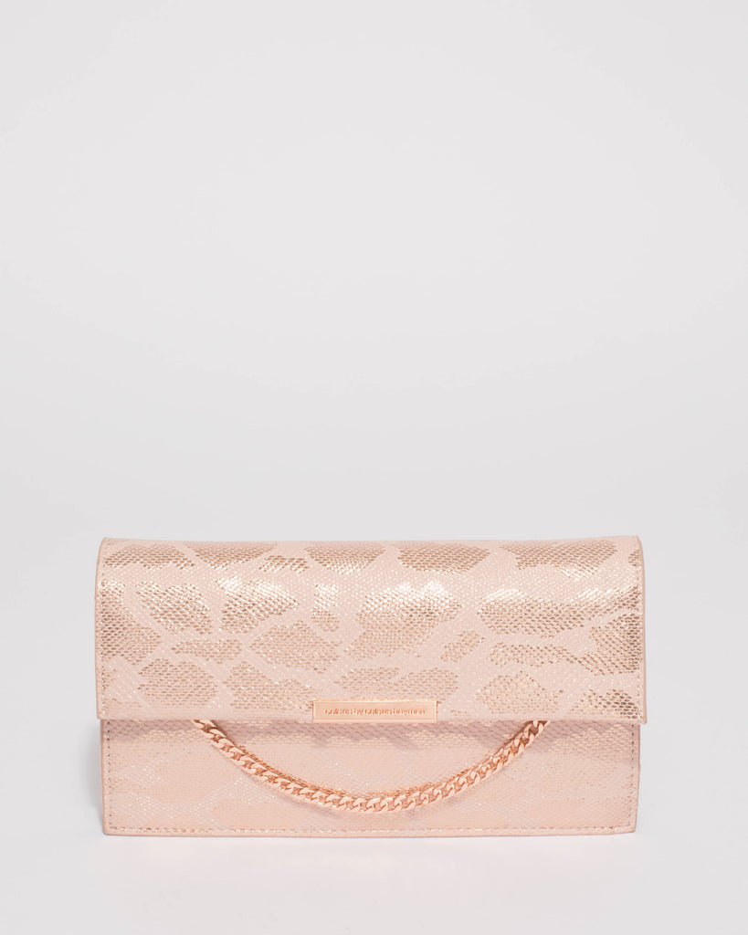 Pink Rose Gold Claire Crossbody Bag