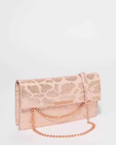 Pink Rose Gold Claire Crossbody Bag