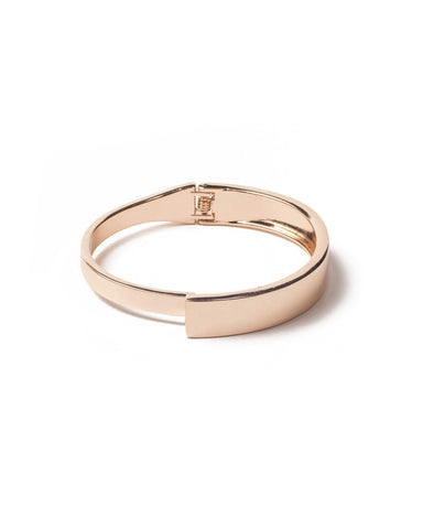 Gold Tone Overlap Clamp Wristwear