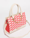 Multi Colour Steph Chain Mini Tote Bag With Gold Hardware