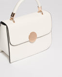 White Ellie Top Handle Bag