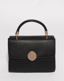 Black Ellie Top Handle Bag