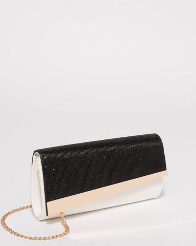Monochrome Elly Diagonal Clutch Bag