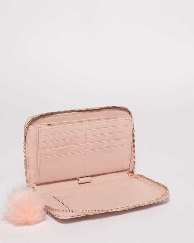 Pink Nina Stud Travel Wallet