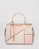 Pink Ivory Kimberly Panel Tote Bag