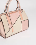 Pink Ivory Kimberly Panel Tote Bag