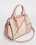 Pink Ivory Kimberly Panel Tote Bag