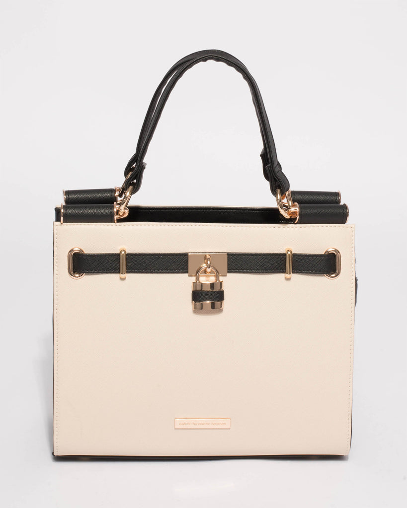 Monochrome Stephanie Square Scarf Tote Bag