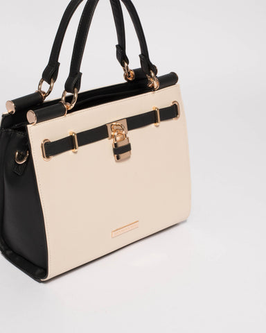 Monochrome Stephanie Square Scarf Tote Bag