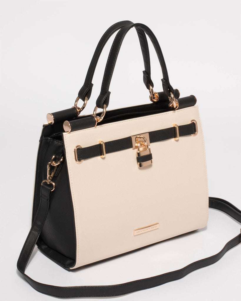 Monochrome Stephanie Square Scarf Tote Bag