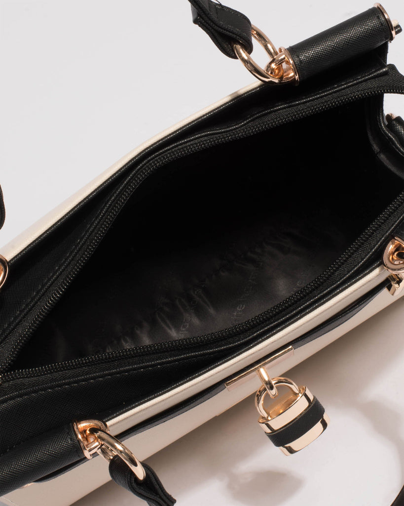 Monochrome Stephanie Square Scarf Tote Bag