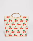 Natural Jessie Cherry Clutch Bag