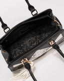 Monochrome Sage Medium Panel Tote Bag