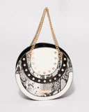 Monochrome Kiara Circle Tote Bag