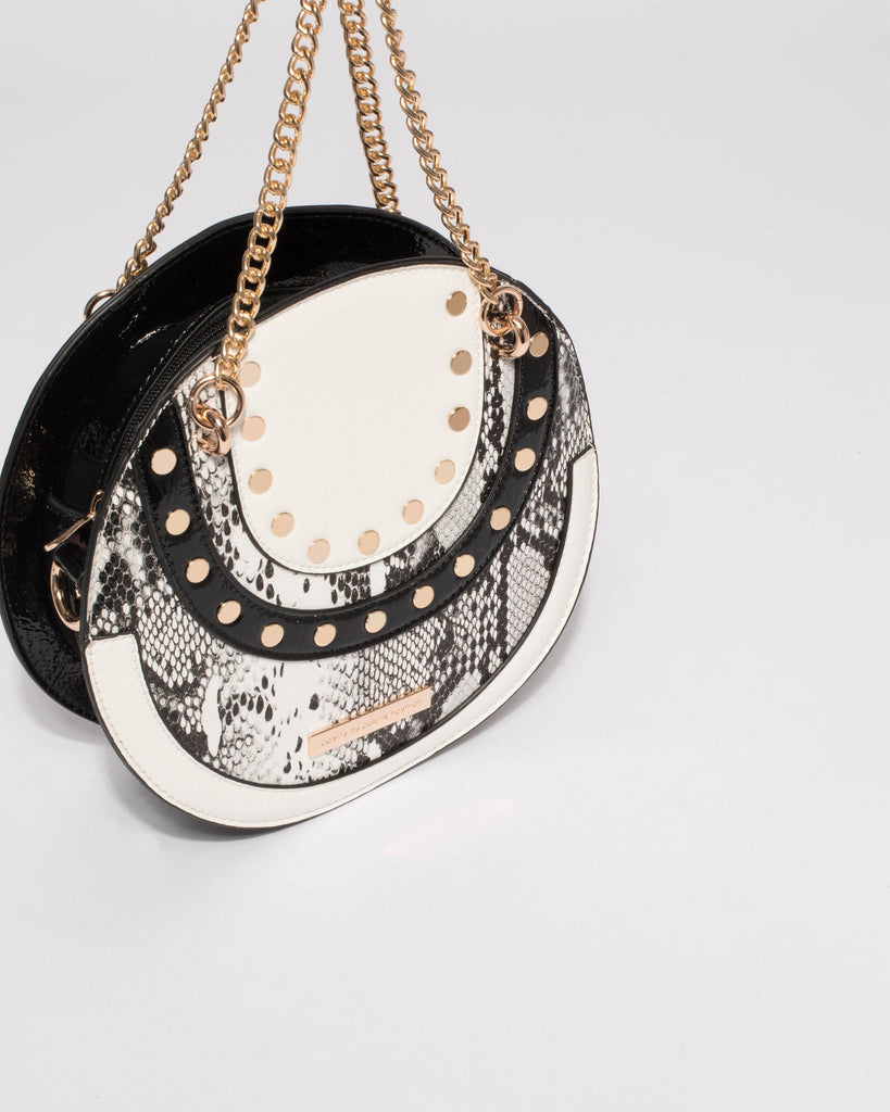 Monochrome Kiara Circle Tote Bag