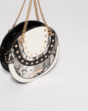 Monochrome Kiara Circle Tote Bag