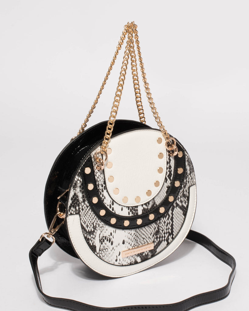 Monochrome Kiara Circle Tote Bag
