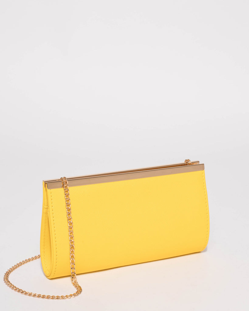 Yellow Taylor Classic Clutch Bag