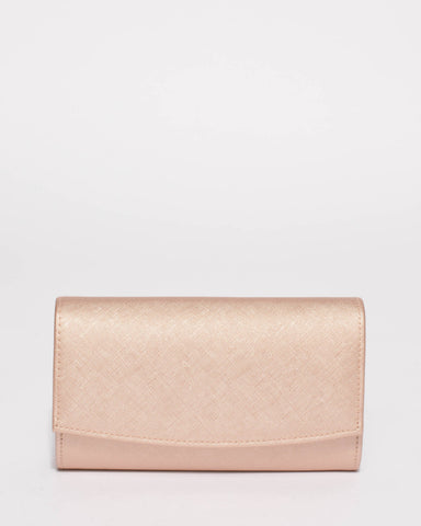 Rose Gold Lizzie Eve Clutch Bag