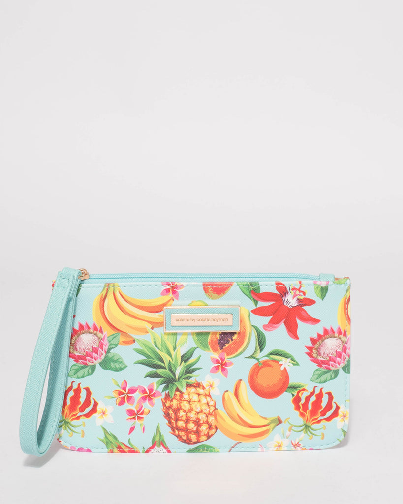 Multi Colour Lila Wristlet Purse