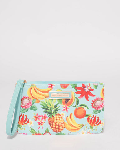 Multi Colour Lila Wristlet Purse