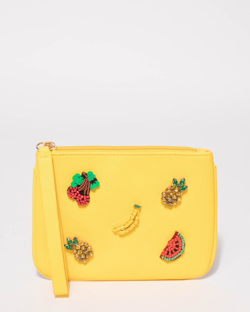 Yellow Fruit Salad Medium Purse