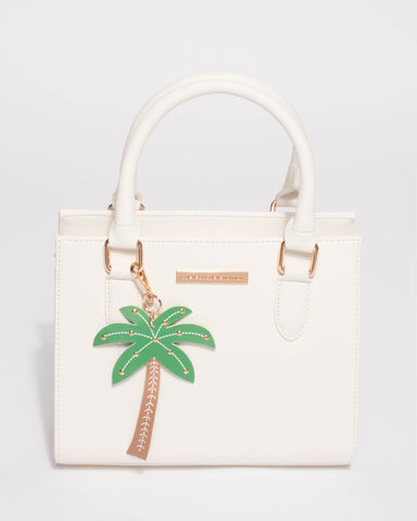White Sia Palm Mini Bag