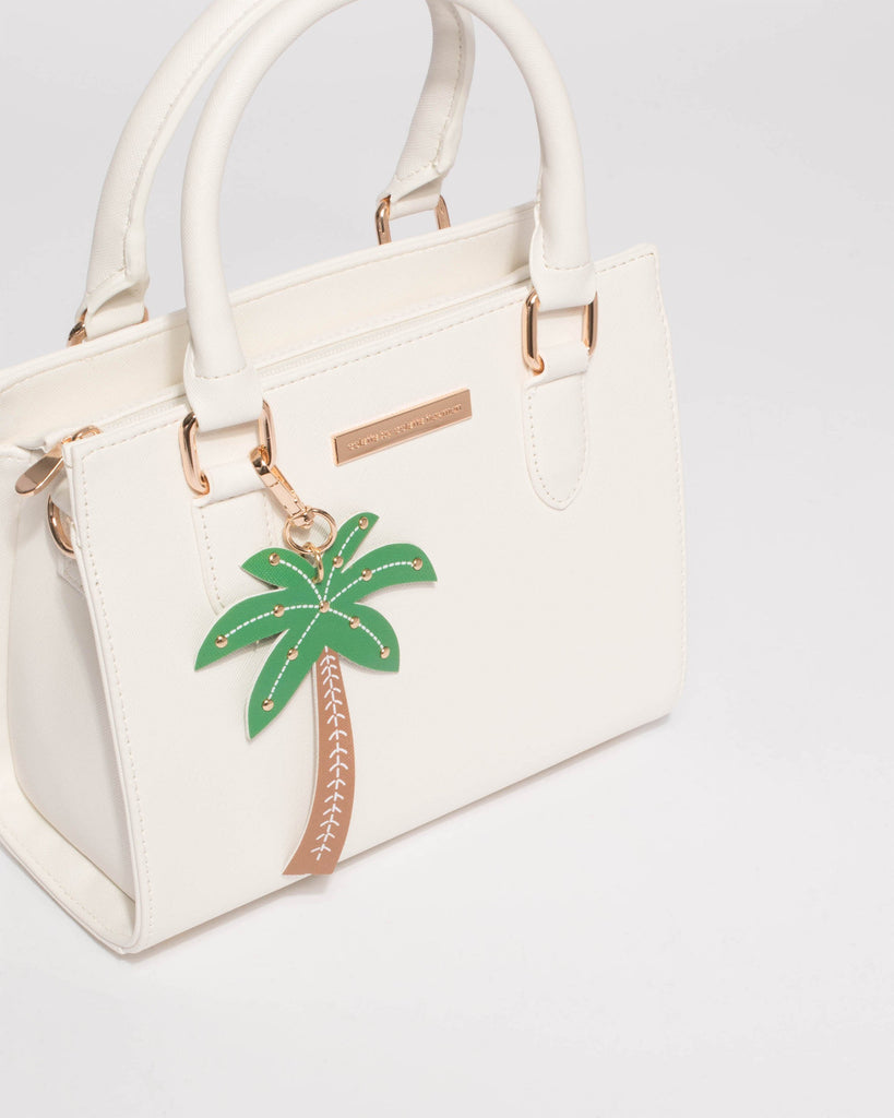White Sia Palm Mini Bag