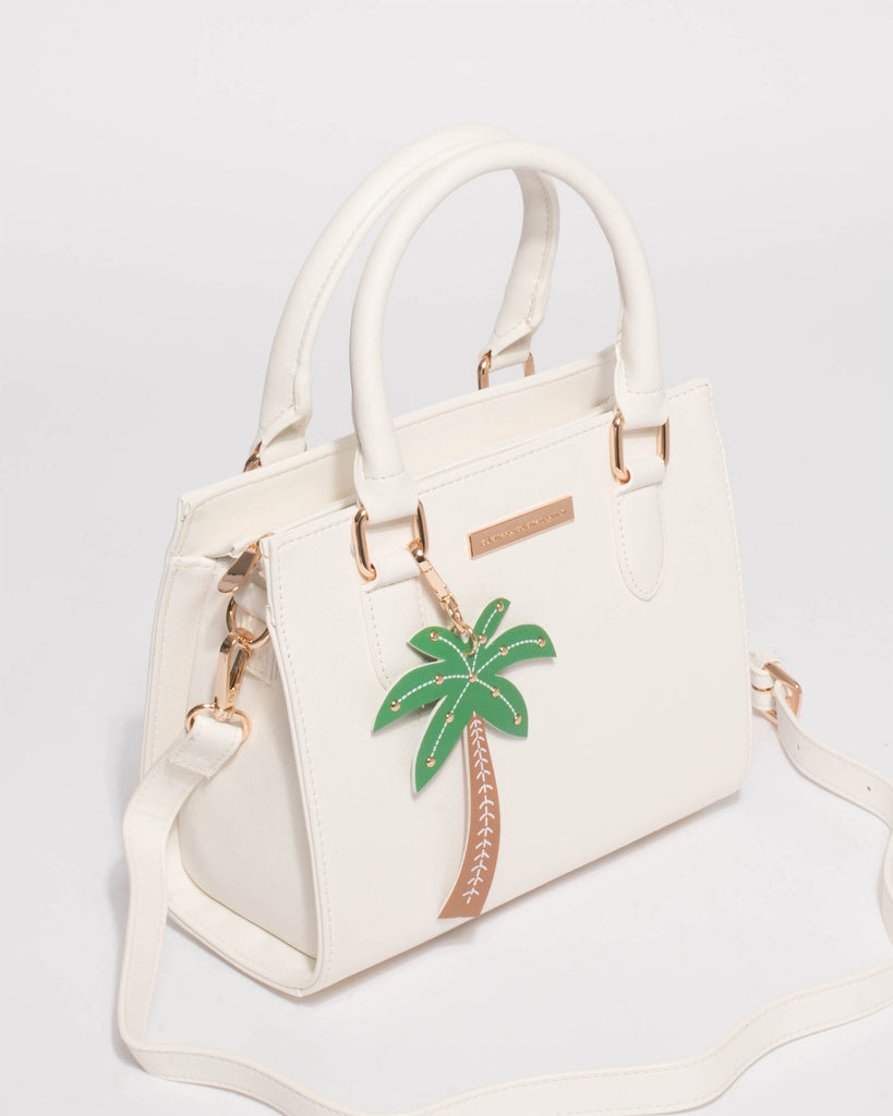 White Sia Palm Mini Bag