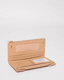 Natural Removable Card Section Wallet