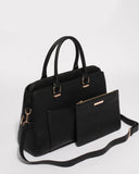 Black Taylor Pocket Tote Bag