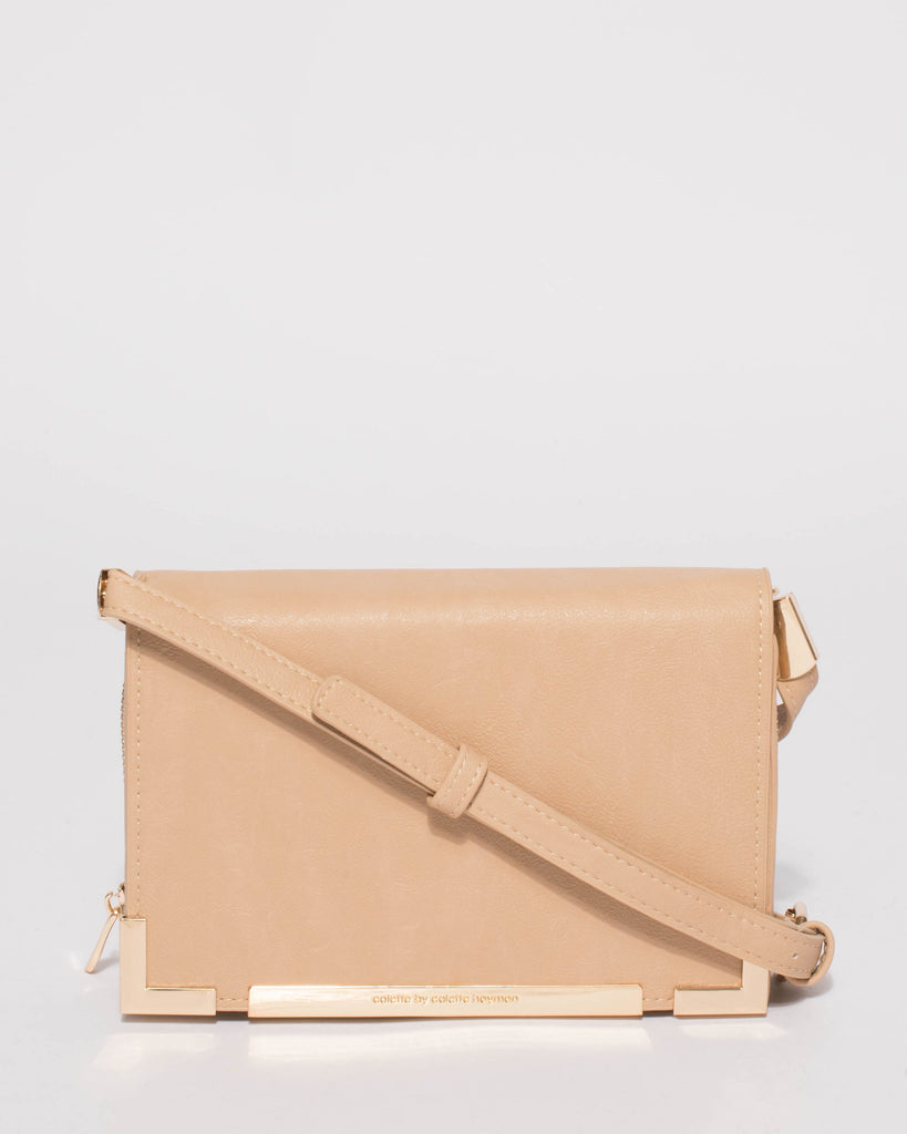 Beige Jaz Crossbody Bag