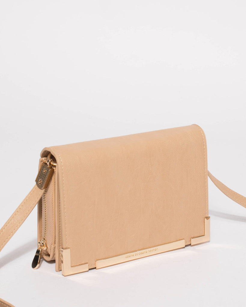 Beige Jaz Crossbody Bag