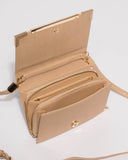 Beige Jaz Crossbody Bag