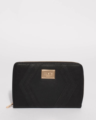 Black Talissa Panel Travel Wallet