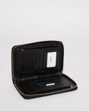 Black Talissa Panel Travel Wallet