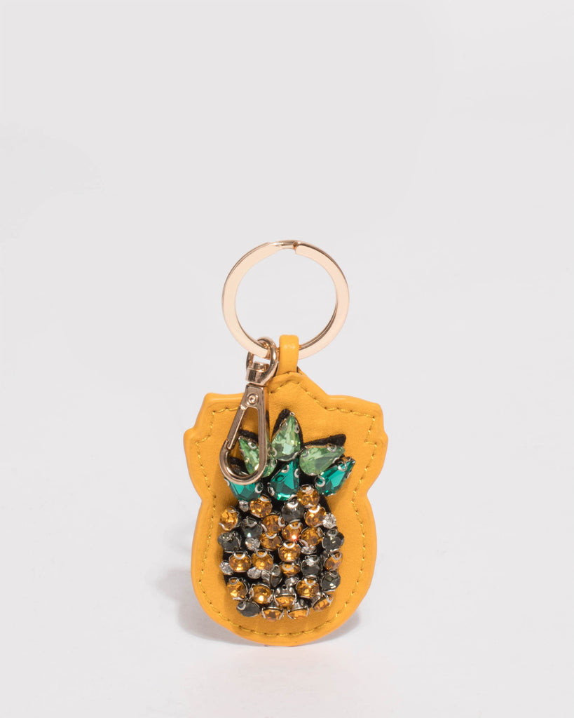 Yellow Pineapple Keychain