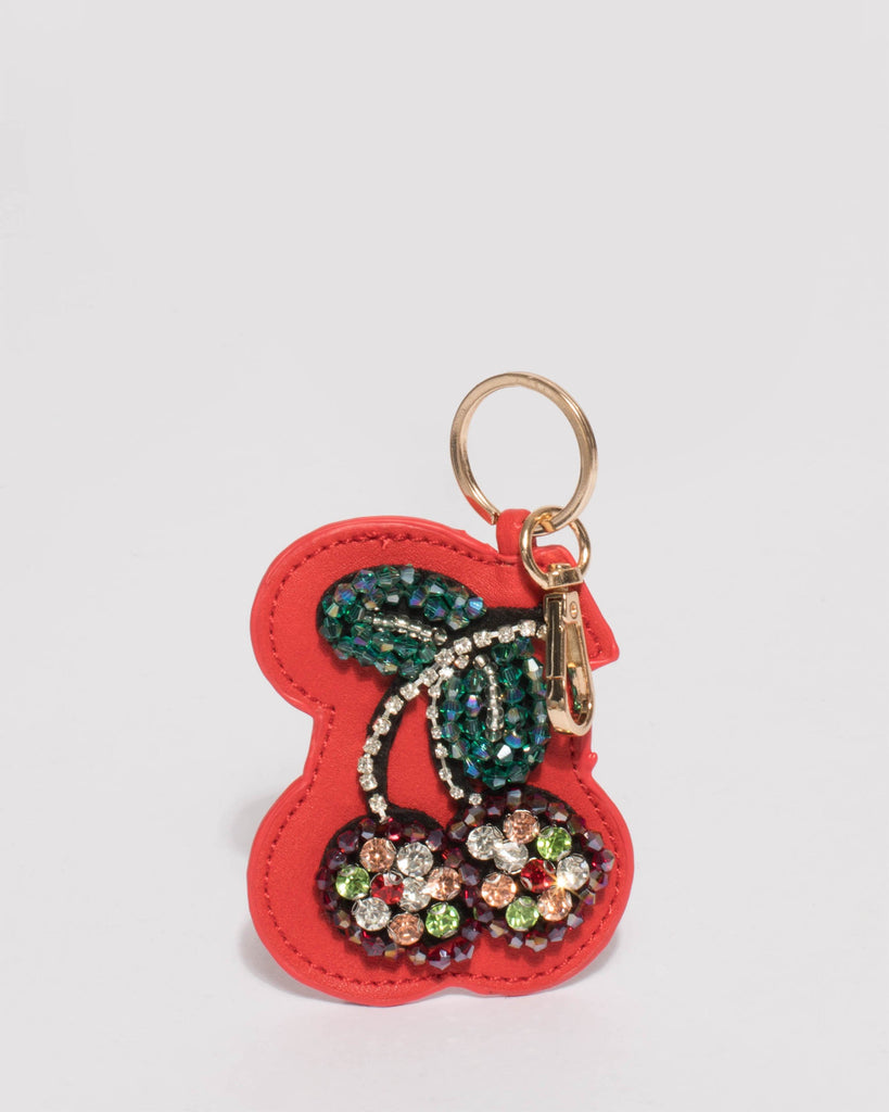 Red Cherry Keyring