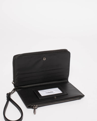 Black Jayden Wristlet Wallet