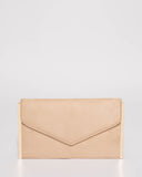 Nude Mila Large Evening Clutch Bag
