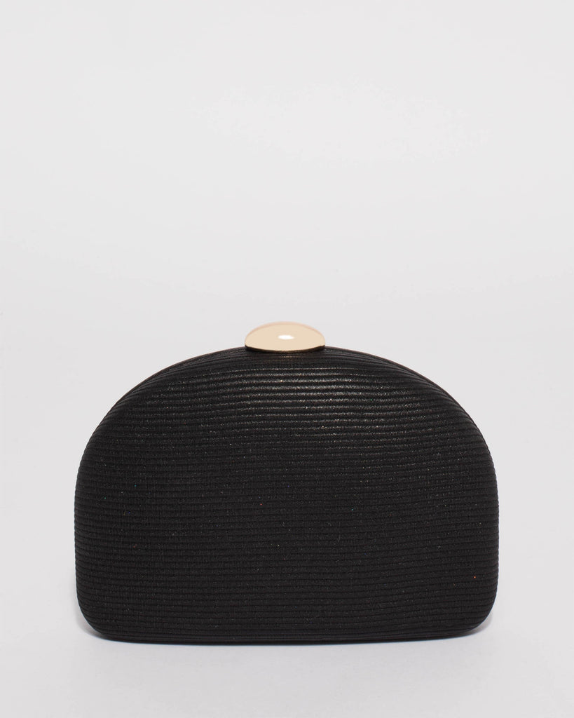 Black Erica Hardcase Clutch Bag