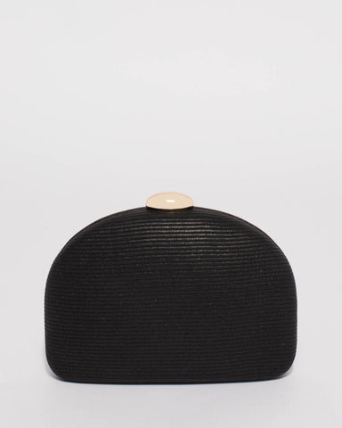 Black Erica Hardcase Clutch Bag