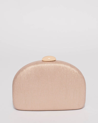 Rose Gold Erica Hardcase Clutch Bag