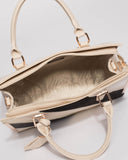 Gold Monochrome Jessica Panel Tag Tote Bag